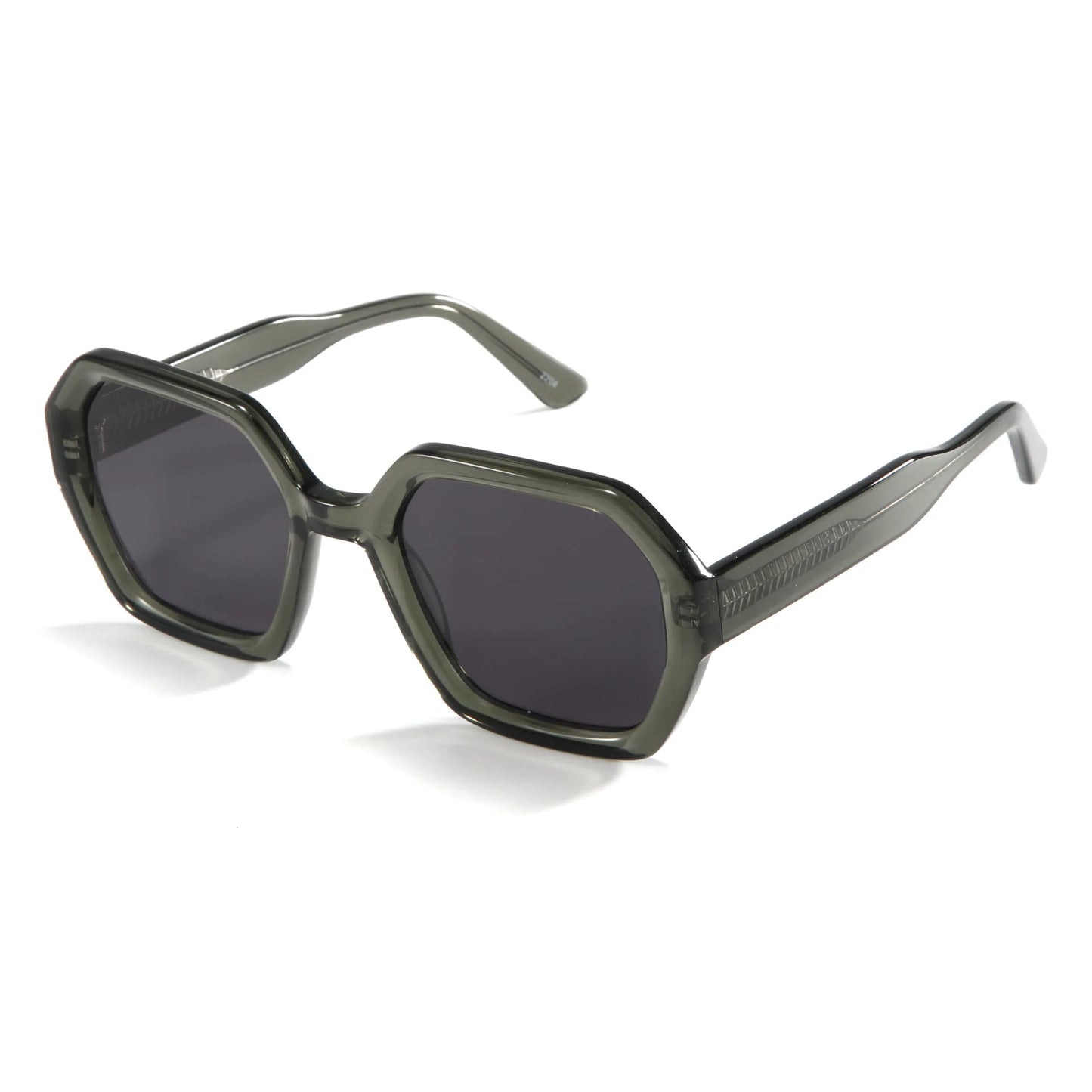 MCROONS Handmade Retro Square Acetate Sunglasses, UV400 TAC Lens, Unisex