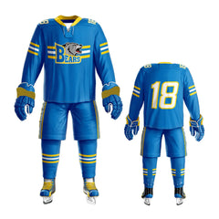 New Style High Quality Breathable Anti-Bacterial Quick Dry 100% Polyester Ice Hockey Uniform Sports Clothing for Sale
