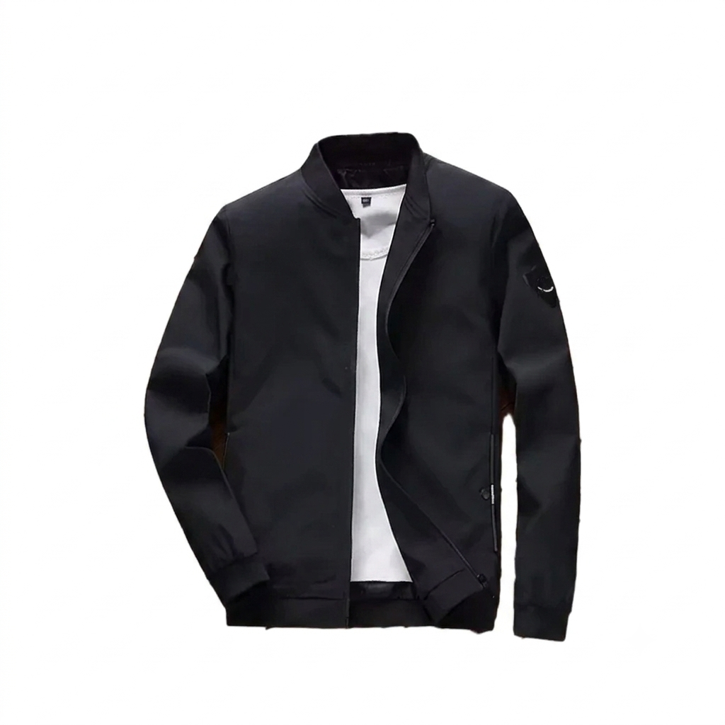 Men's Lightweight Solid-Colour Windbreaker Jacket