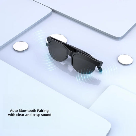 MCROONS smart audio glasses with charging case