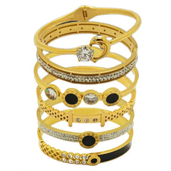 Custom Jewelry Designer Charm Women Pulsera Ajustable Acero Inoxidable Stainless Steel 18K Gold Plated Bracelets Bangles