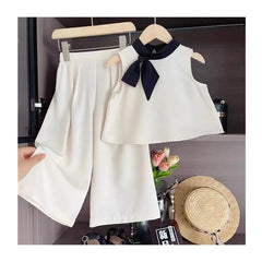 Spring Summer 1To 9 Years Old Girls Clothing Sets Fashion Luxury Sleeveless Tops + Pants 2PCS Child Girls Sets