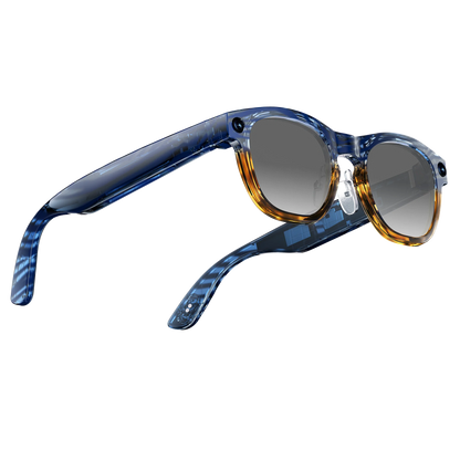 Dual camera smart sunglasses front view