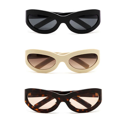 MCROONS Retro Rectangle Acetate Sunglasses — UV400 TAC Lens, Unisex