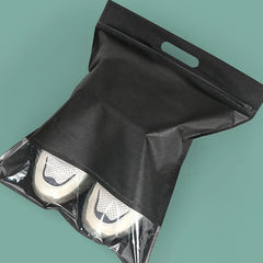 Non-woven Zipper Bag Custom Printed logo Dust Shoes Clothes Storage Bag Spot Shoe Washing Shop with Packaging Bags