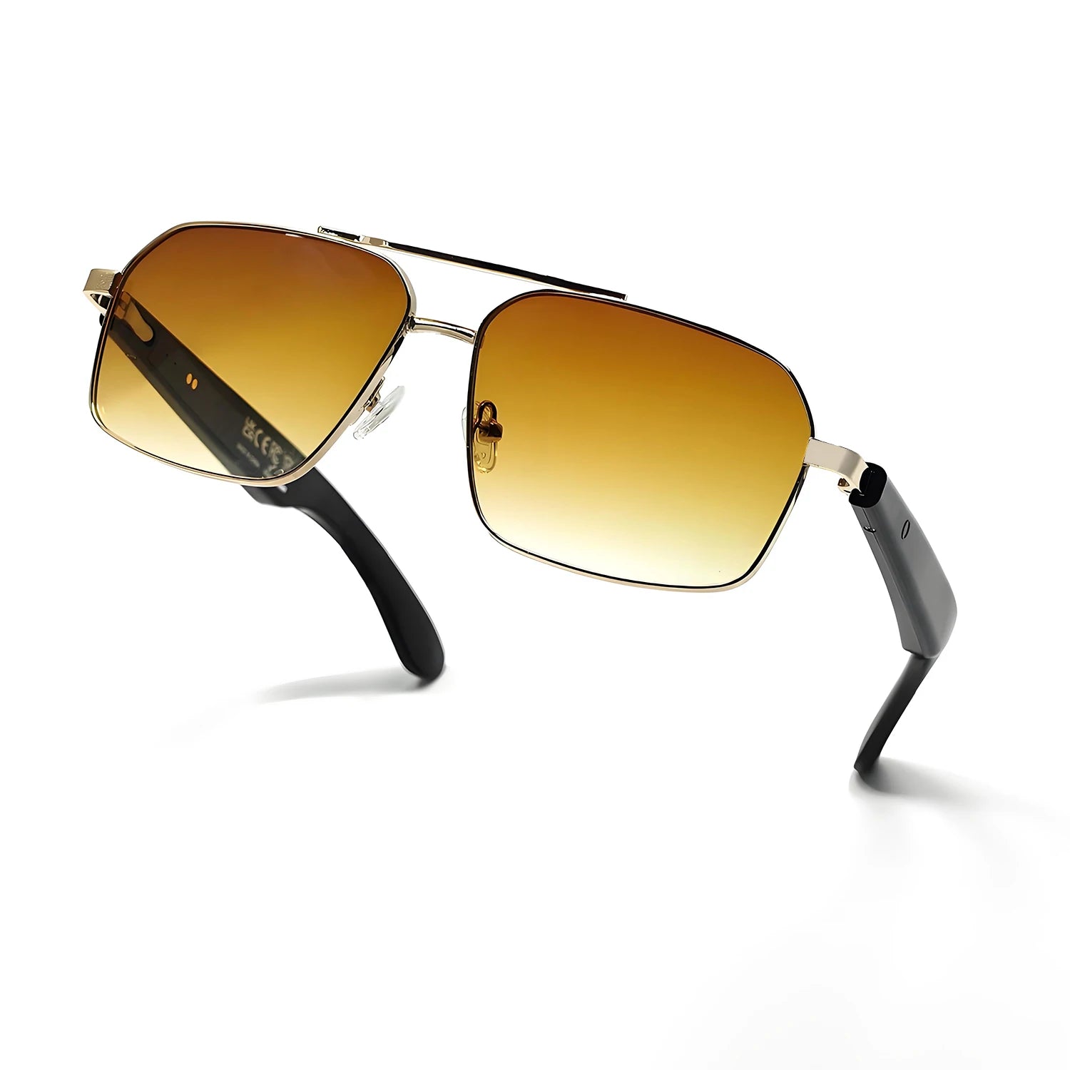 Smart audio pilot sunglasses brown
