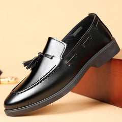Fashion Ruizi Men Luxury Slip on Sneakers Pu Leather Casual Formal Business Dress Shoes