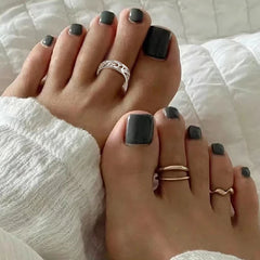 Wholesale 925 Sterling Silver Toe Ring for Women Adjustable Wave Open Design With Gold Plating for Wedding Engagement or Gift