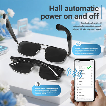 Pilot audio sunglasses auto connect