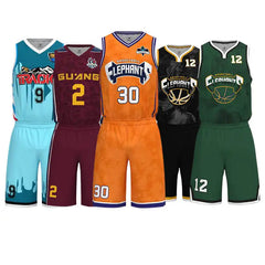 Hot Sale Latest Basketball Uniform Jersey Shirt Sets for Men Women Nens Youth Children Kids Best Design Jerseys and Shorts Set