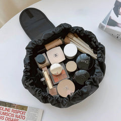 Large Capacity Waterproof Travel Cosmetic Bag String Portable Lazy Drawstring Makeup Storage Custom Logo Magic Makeup Storage