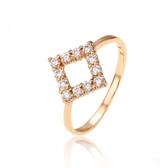 Xuping Fashion Stylish Lady Party Square Shape Rings