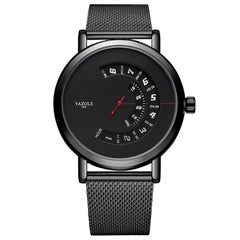 Top Ranking Leisure Spinning Rotate windows Metal Steel Mens Quartz Watch Waterproof Custom Wristwatches Relojes Wholesale