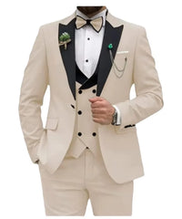 Classic Men Suits Slim Fit Groom Tuxedo Wedding Suit Best Man Formal 3 Pieces Set for Men