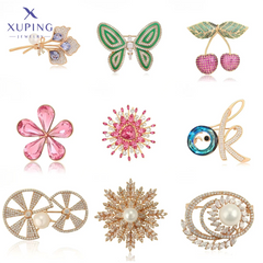Manufacturers  Jewelry China Gold Plated Elegant Fashion Brooches Luxury Women Brooch