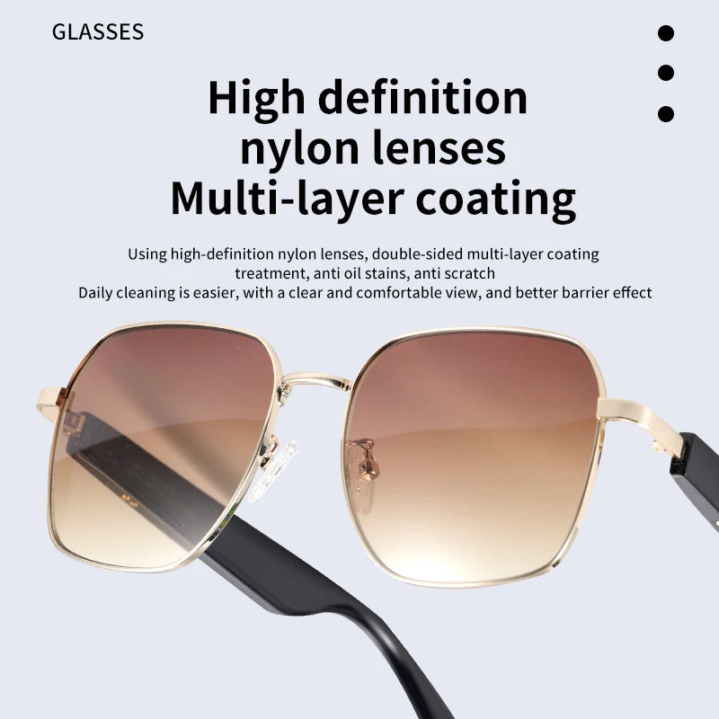 Audio sunglasses HD nylon lenses