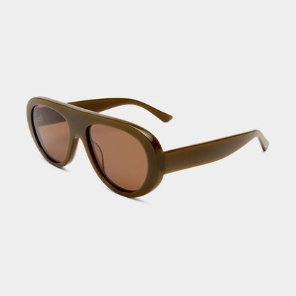 MCROONS Retro Oval Polarized Sunglasses, UV400 TAC Lens, Unisex