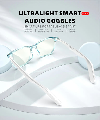 Ultralight audio glasses blue light protection