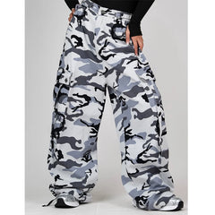High Waist Cargo Trouser Pants Custom Ladies Cargo Pants Women Camouflage Camo Cargo Pants Manufacturer