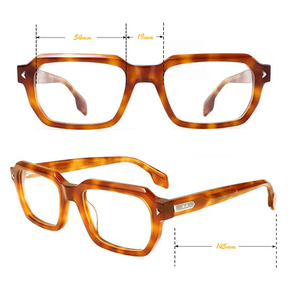 MCROONS Rectangle Acetate Glasses — Full Rim, Unisex — view 3