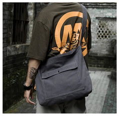 Travel Work Shoulder Bag Canvas Messenger Bags for Men Canvas Shoulder Bag