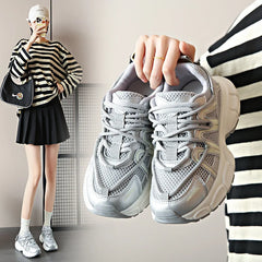 Paris Show Foot Little Daddy Shoes Female  Breathable Super Fire Fried Street Thick Sole Casual Sports