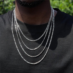 Eco-friendly Hip-hop Jewelry Bulk Daily Casual Style Jewelry 3mm Stainless Steel Chain Gold Plated Choker Necklace