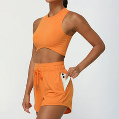 Workout Apparel ized  Seamless Yoga Bra Set with Shorts Gym Fitness Activewear