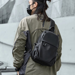 MOYYI Waterproof Crossbody Bags for Men Chest Bag Travel Sports Sling Bags