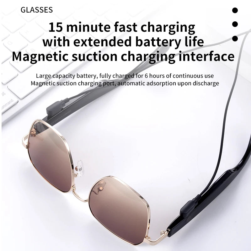 Audio sunglasses fast charging