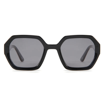 MCROONS Handmade Retro Square Acetate Sunglasses, UV400 TAC Lens, Unisex