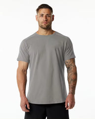 Summer Short Sleeve Sports Men' s Straight Hem Workout Clothes Fitness Gym t Shirt for Men Sport
