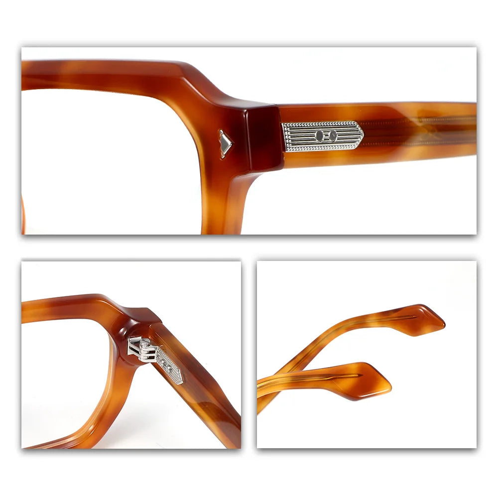 MCROONS Rectangle Acetate Glasses — Full Rim, Unisex — view 4