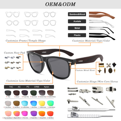 MCROONS Candy Rectangle Sunglasses — UV400, Women