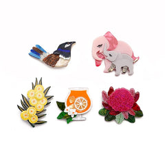 CANYUAN European and American Hot Selling High Quality 7.5cm Acetate Brooch Cute Animal Flower Ladies Brooch Wholesale