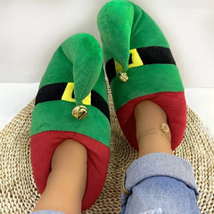 Parent-child Cotton  Plush Slippers autumn and winter Christmas  Shoes For Couple indoor Footwear  manufacturers