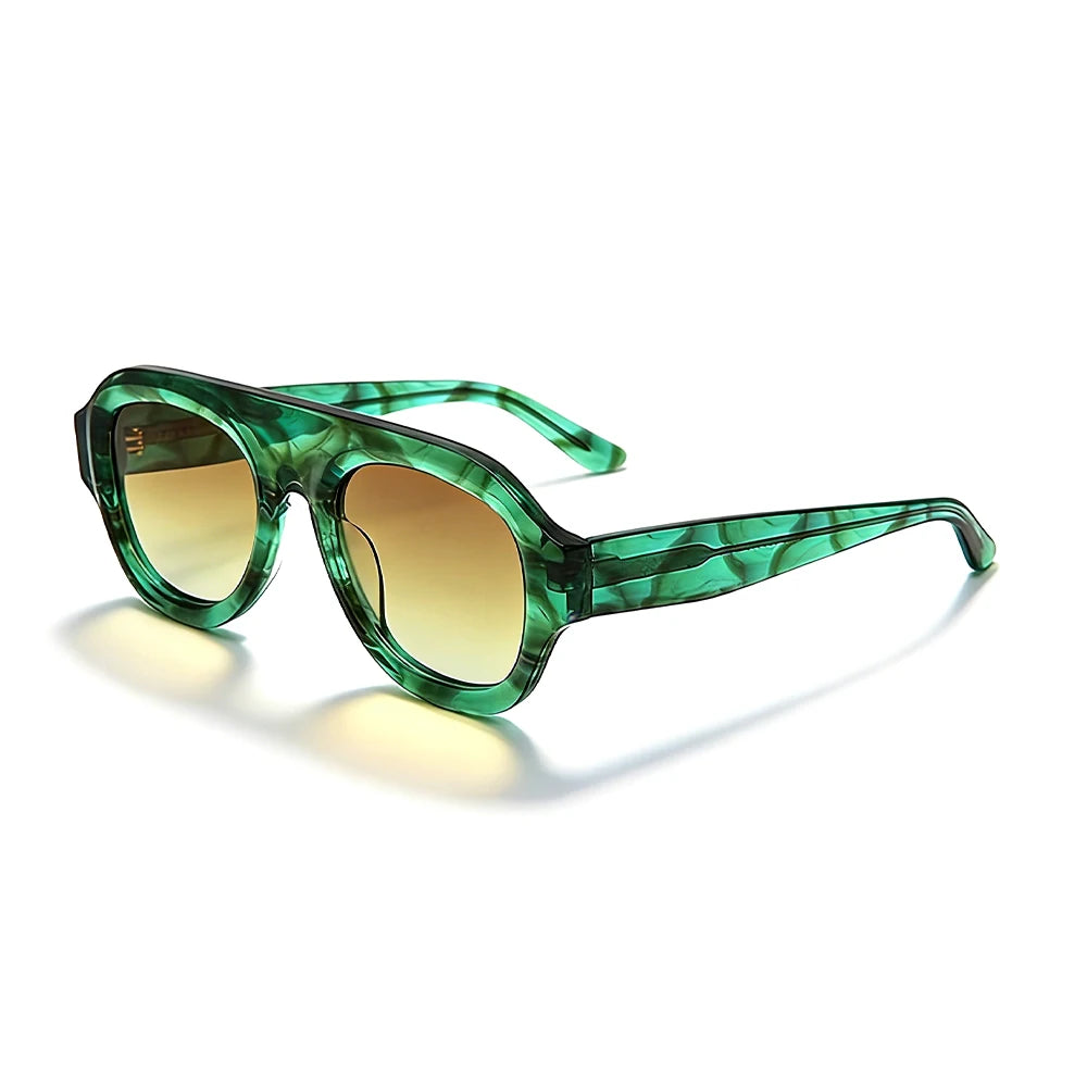 MCROONS Classic Square Acetate Unisex Sunglasses with CR39 Lens