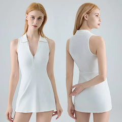 Custom Women's Spring/Summer Slim-Fit High-Waisted Activewear Dress Running, Golf, Tennis, Fitness Dress