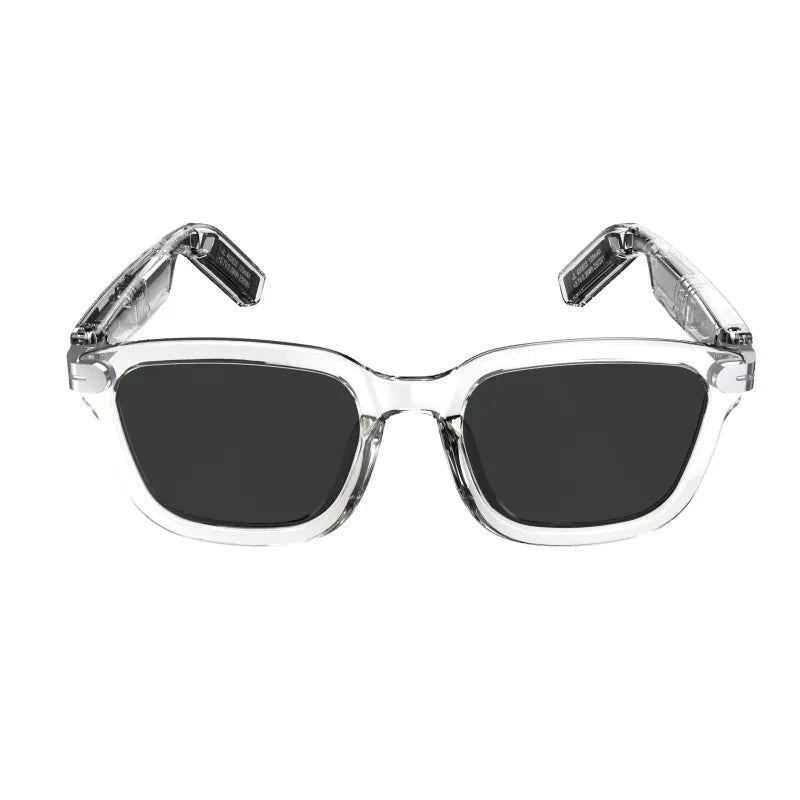 Cat-eye audio sunglasses detail