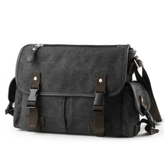 Wholesale Large Capacity Canvas Messenger Bags Unisex Laptop Shoulder Bags for Men Vintage Briefcase