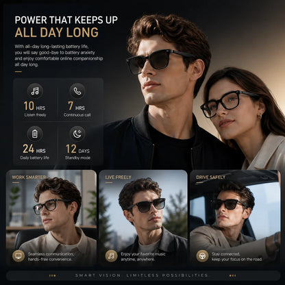 Audio glasses features