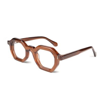 MCROONS Business Square Acetate Glasses — Full Rim, Men