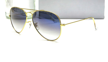 MCROONS Classic Aviator sunglasses - styled close angle, mirrored lens