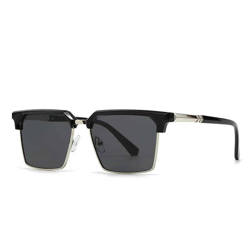 MCROONS Celebrity Square sunglasses - black, side angle